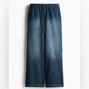 H & M Denim Drawstring Pants